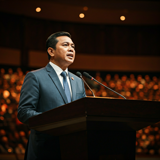 Ahmad Doli Kurnia menandatangani buku barunya Kacamata Doli Kurnia saat acara peluncuran.